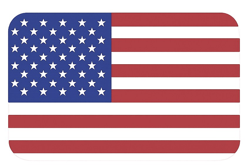 Bandera de Estados Unidos representando clases de idiomas en Puebla enfocadas en el aprendizaje del idioma inglés.