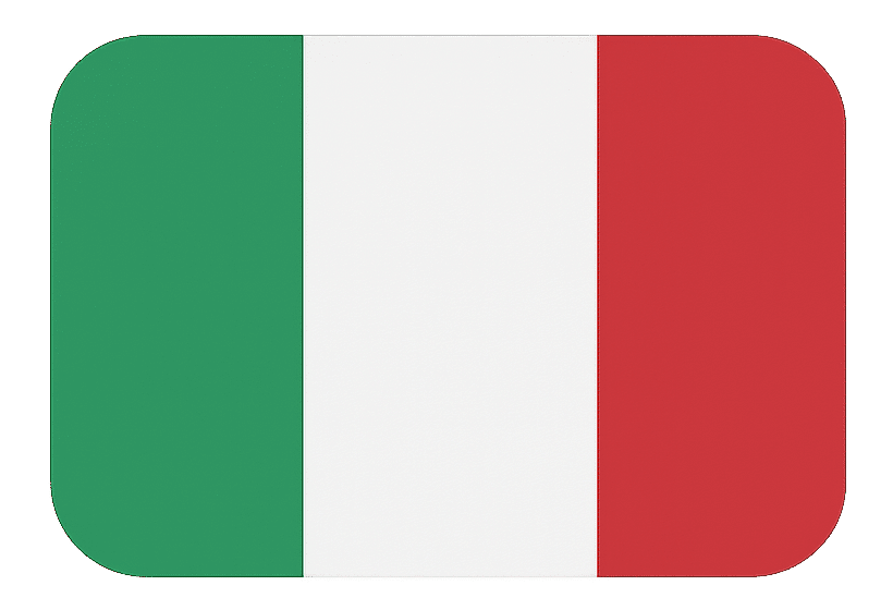 Bandera de Italia que representa los cursos multilenguas en Puebla, incluyendo el idioma italiano entre sus opciones.