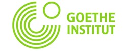 Logotipo oficial del Goethe-Institut, institución reconocida internacionalmente para la certificación del idioma alemán en escuelas de idiomas en Puebla.
