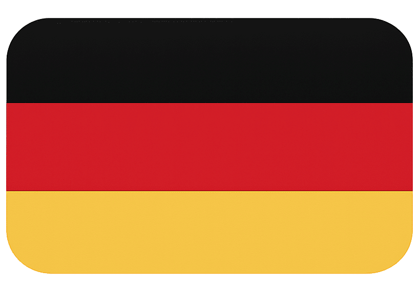 Bandera de Alemania utilizada para promocionar cursos de idiomas en Puebla orientados al aprendizaje del alemán.